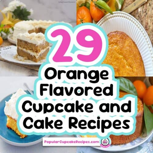 Vibrant orange-flavored cupcakes and cakes perfect for any celebration or dessert craving.